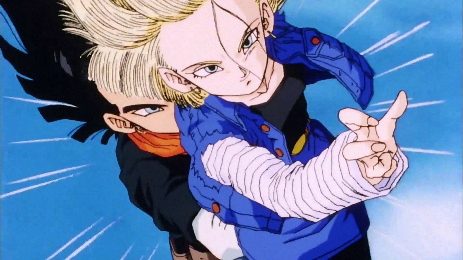 Android 17 and 18 in Dragon Ball Z (Image via Toei Animation)