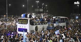 Lionel Messi avoids scary crash during open-top bus parade in Argentina after FIFA World Cup triumph - Reports