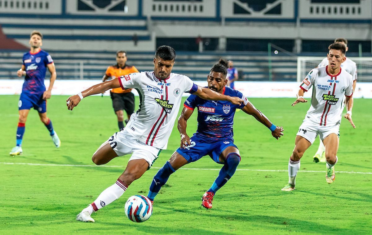 Pritam had a solid game today (Image courtesy: ISL Media)