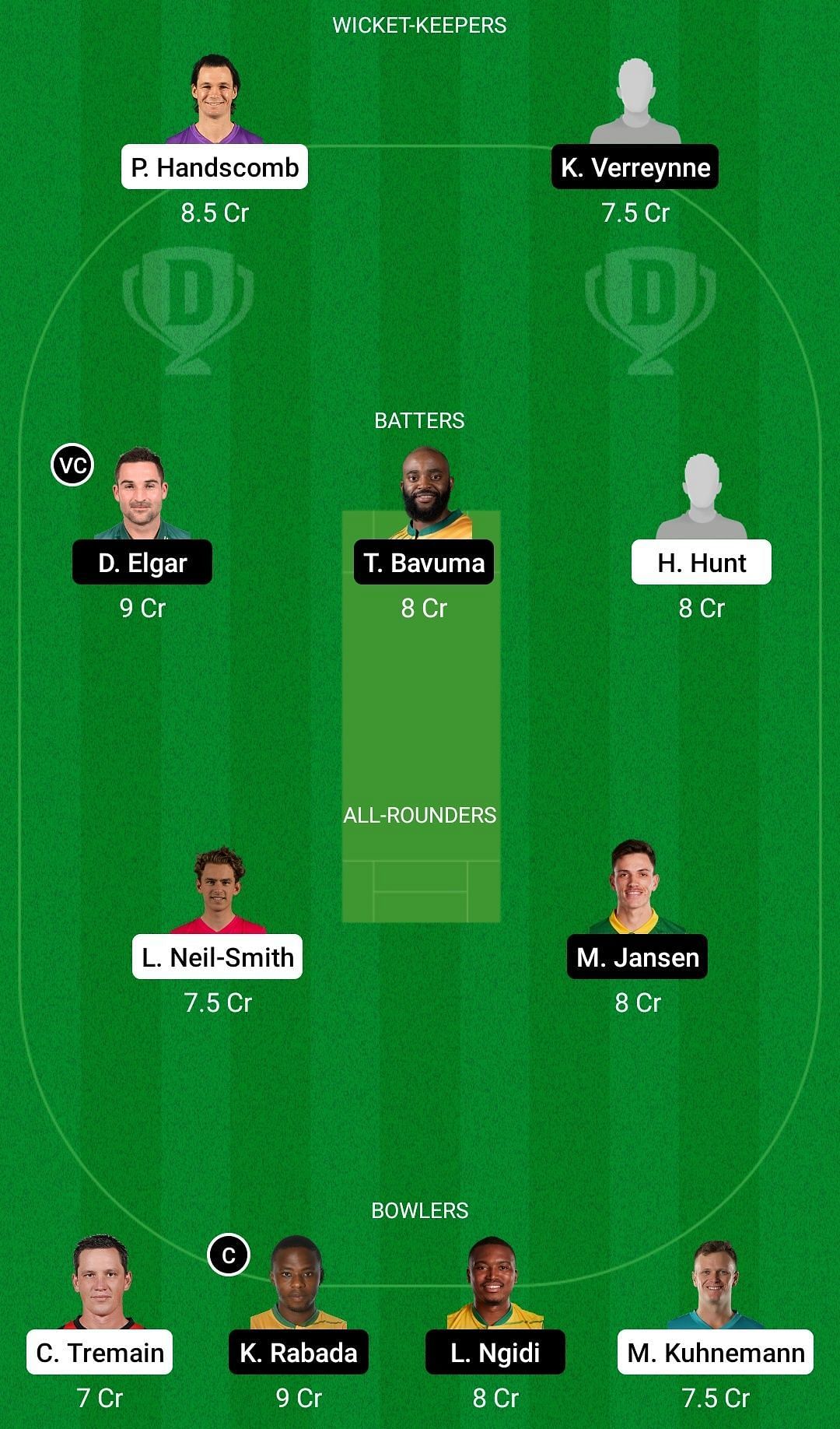 CAU vs SA Dream11 Prediction Team, Grand League