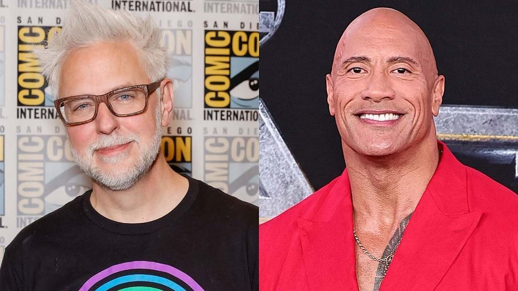 James Gunn and Dwayne Johnson (Image via DC)