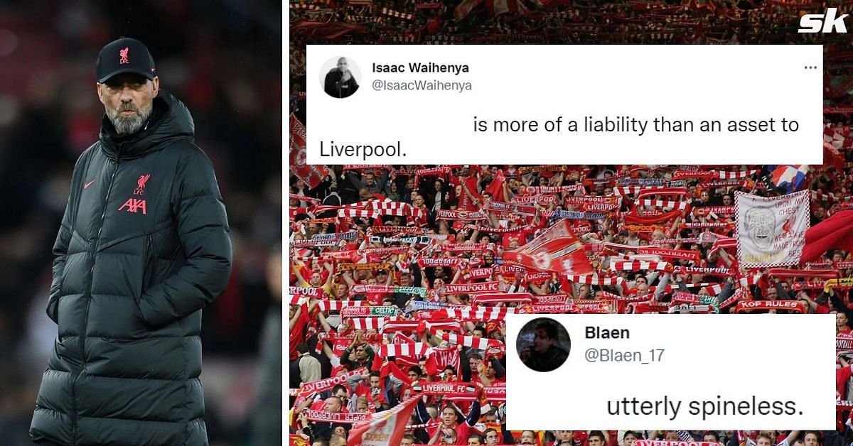 Fans blast Liverpool star for &lsquo;utterly spineless&rsquo; display in 3-1 loss to Brentford