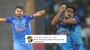 "We are hitting that sweet 161 kmph in IPL"- Twitter reacts as Umran Malik clocks 155 kmph on speedometer in 1st IND vs SL 2023 T20I