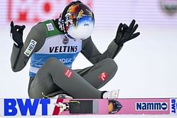 Halvor Egner Granerud celebrates like Erling Haaland after his 16th ski jumping World Cup victory