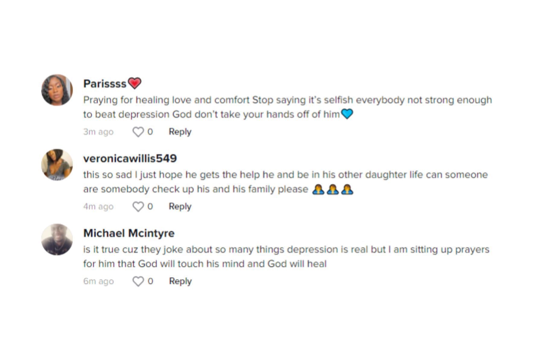 People share their concerns for Zay and his family (Image via TikTok)