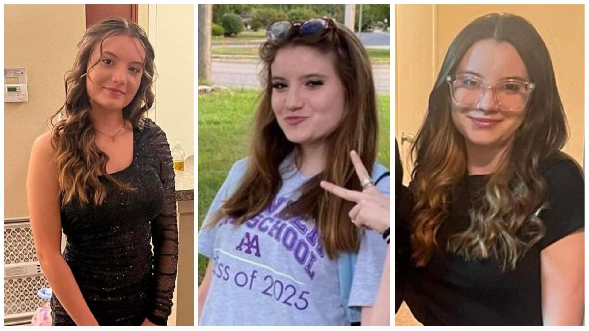 Missing Michigan teenager Adriana Davidson was found dead on Monday, (Images via Washtenaw Sheriff/Facebook)