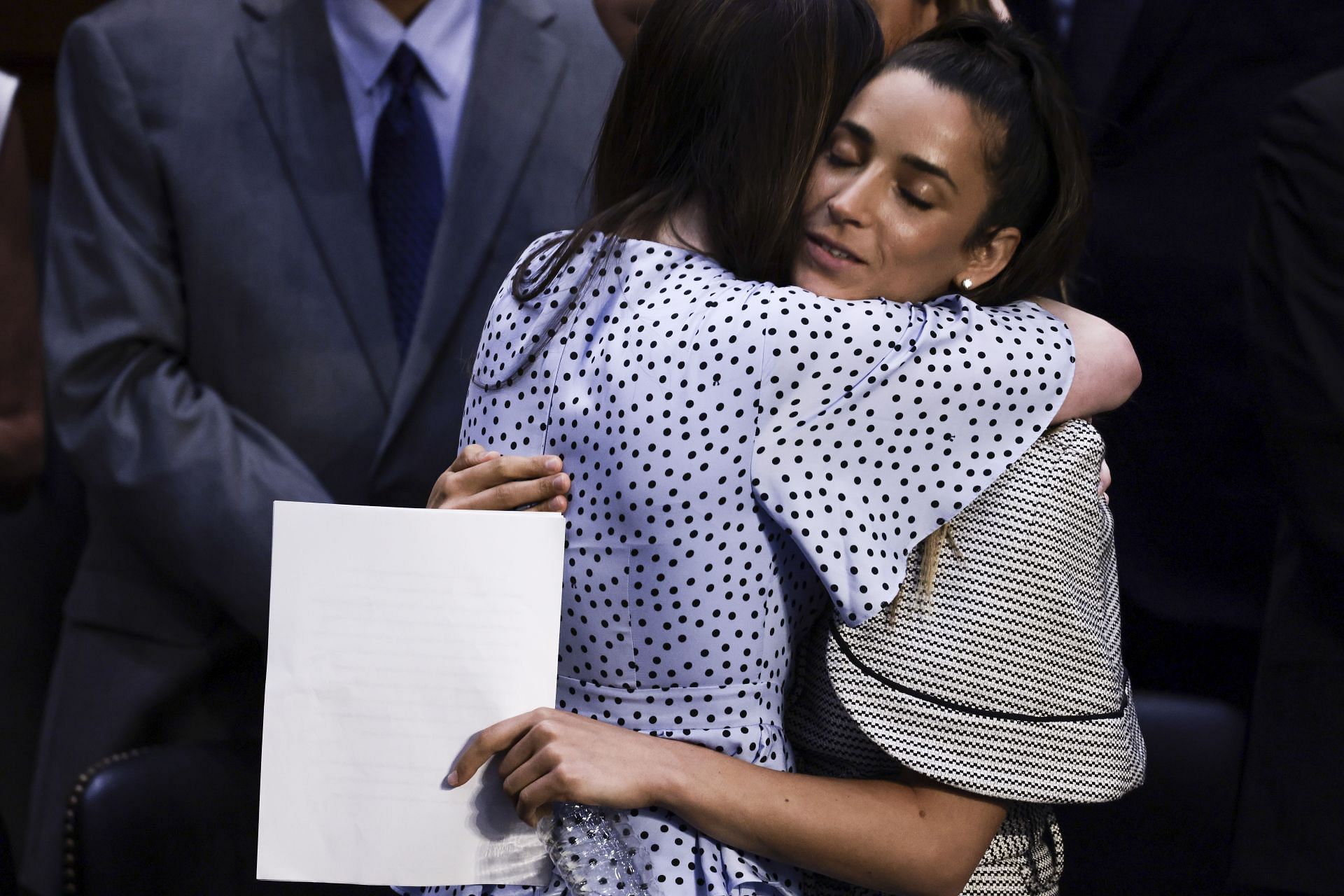 Aly Raisman at the testimony of Larry Nassar Investigation