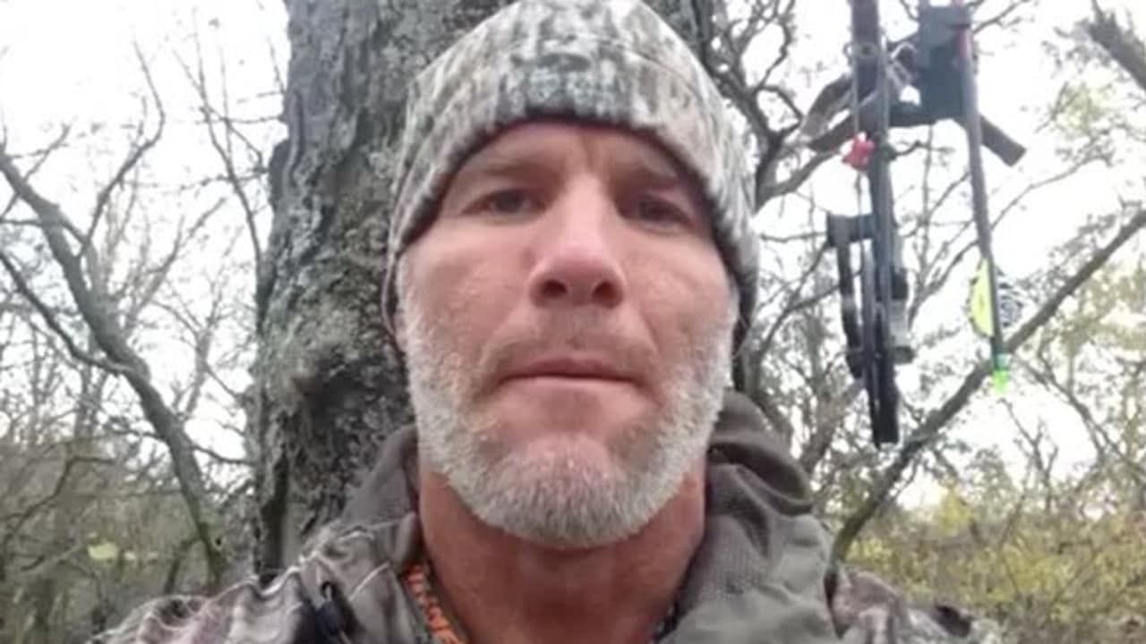 Brett Favre during hunting trip