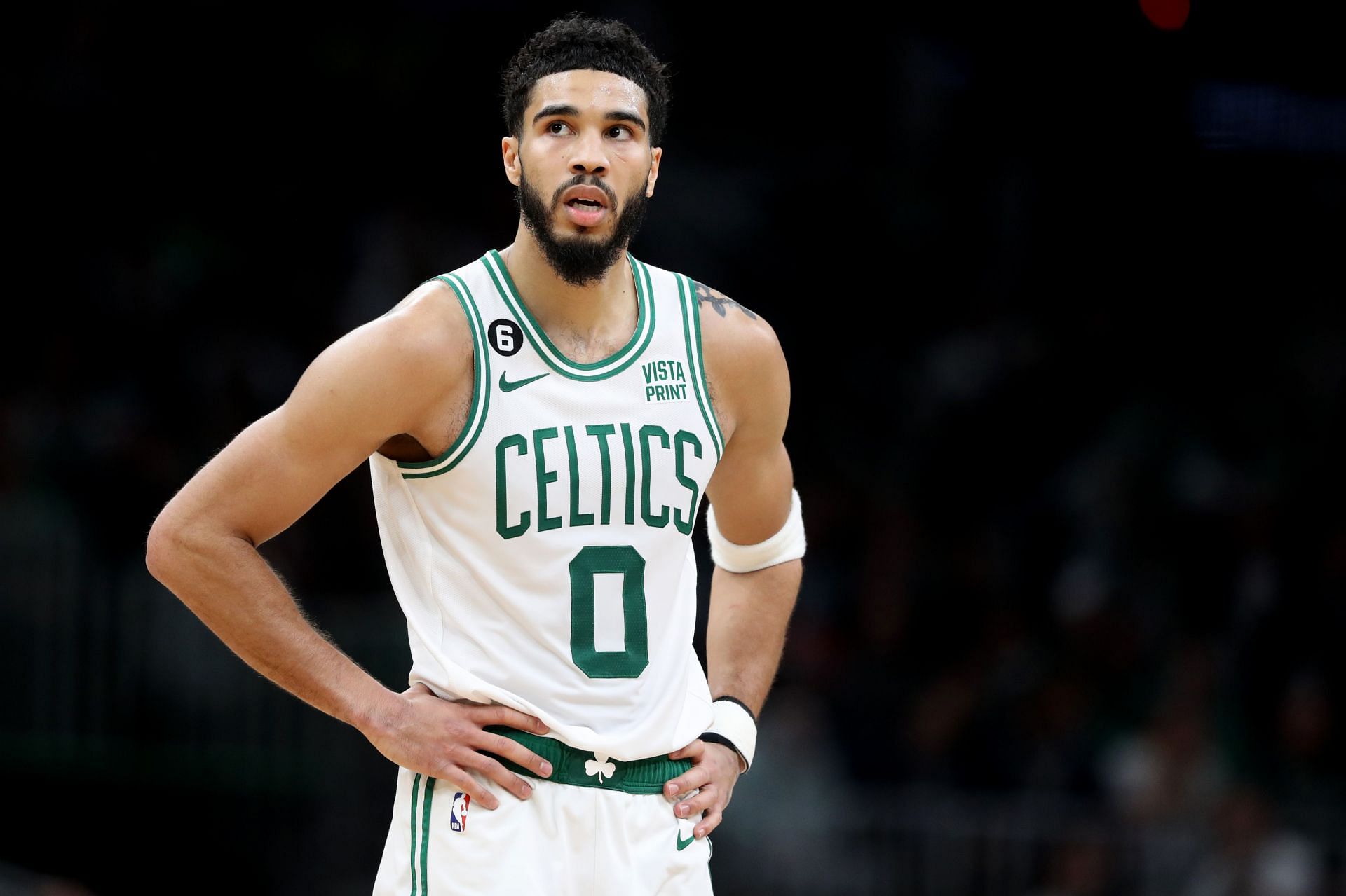 Jayson Tatum Wore Classic Air Jordans Before & During Celtics Game - Sports  Illustrated FanNation Kicks News, Analysis and More