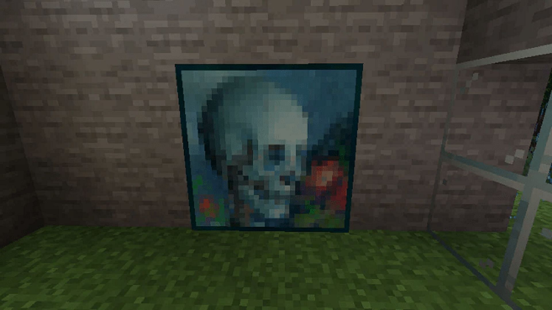 Painting doors, while popular in Minecraft, make very little sense (Image via Mojang)