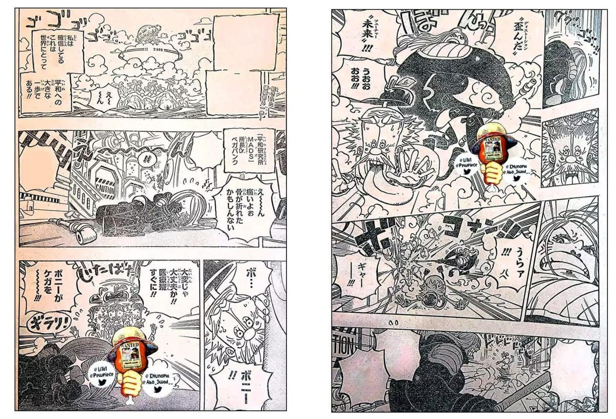 One Piece Chapter 1072: Raw scans confirm Stussy's Devil Fruit powers