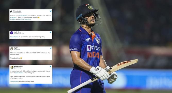 "Dravid will destroy Indian cricket" - Fans erupt as Ishan Kishan once again benched for IND vs SL 3rd ODI