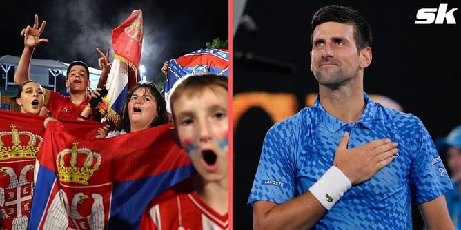 Novak Djokovic delighted to see his fans' response to him reaching Australian Open 2023 final