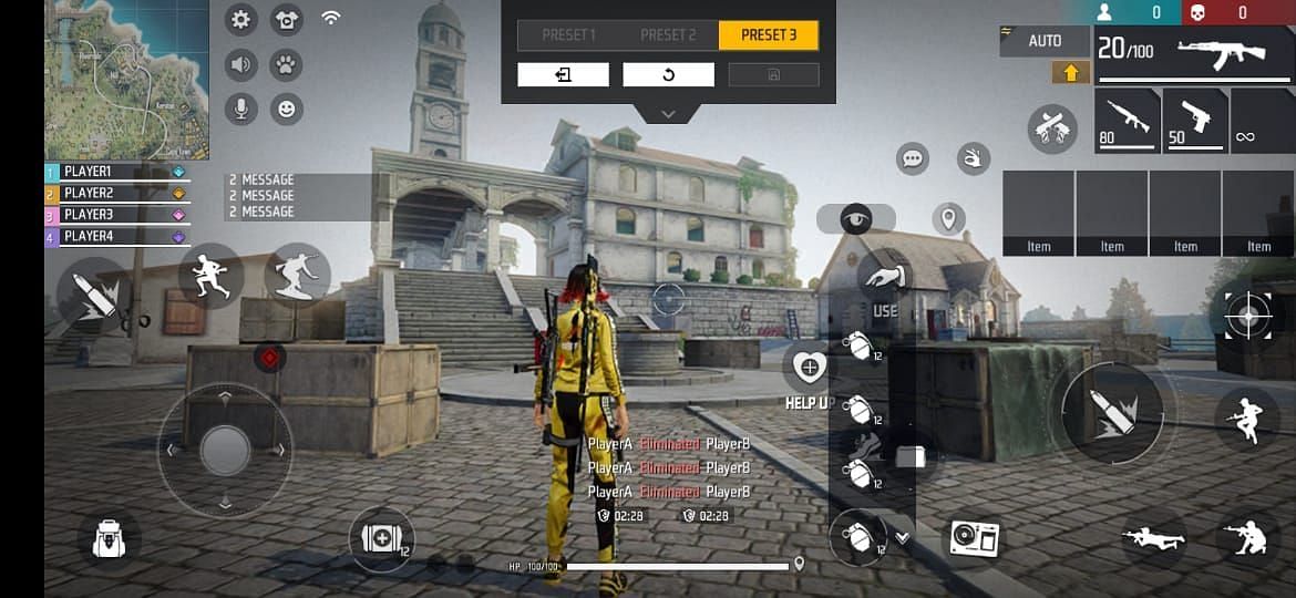 HUD layout Free Fire (Image by Garena)