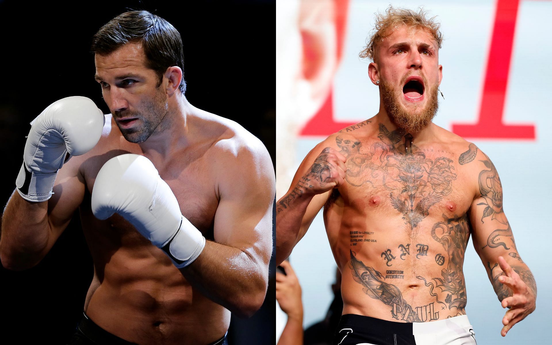 Luke Rockhold (left) and Jake Paul (right) (Image credits Getty Images)
