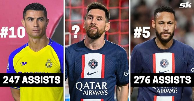 10 players with most assists for club and country