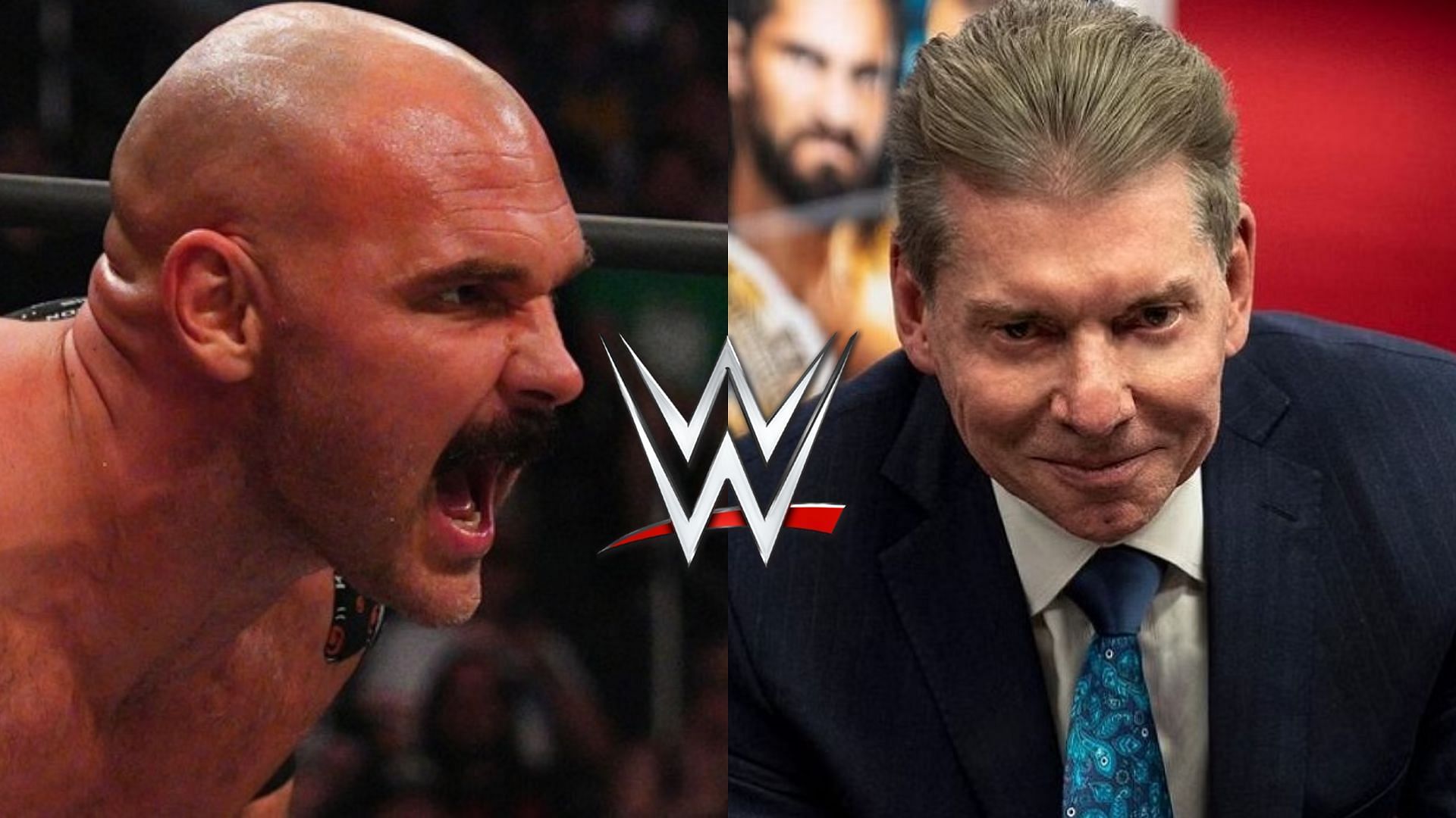 Dax Harwood (left), Vince McMahon (right)