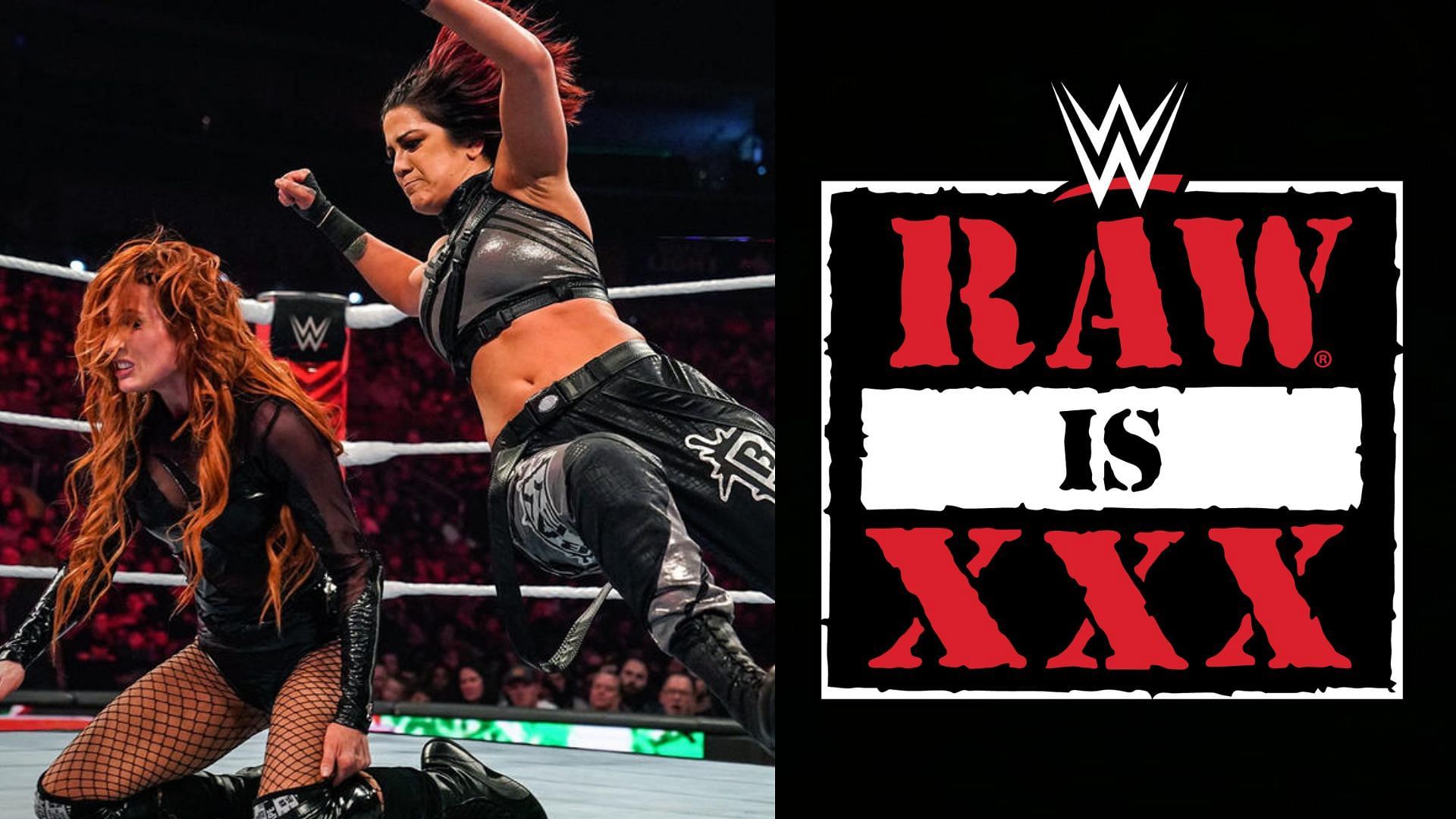 WWE Raw - There is no shortage of history between these two. Becky Lynch  and Bayley will face off TONIGHT in a STEEL CAGE MATCH on #RAWisXXX 👊 📺  8/7c on USA Network