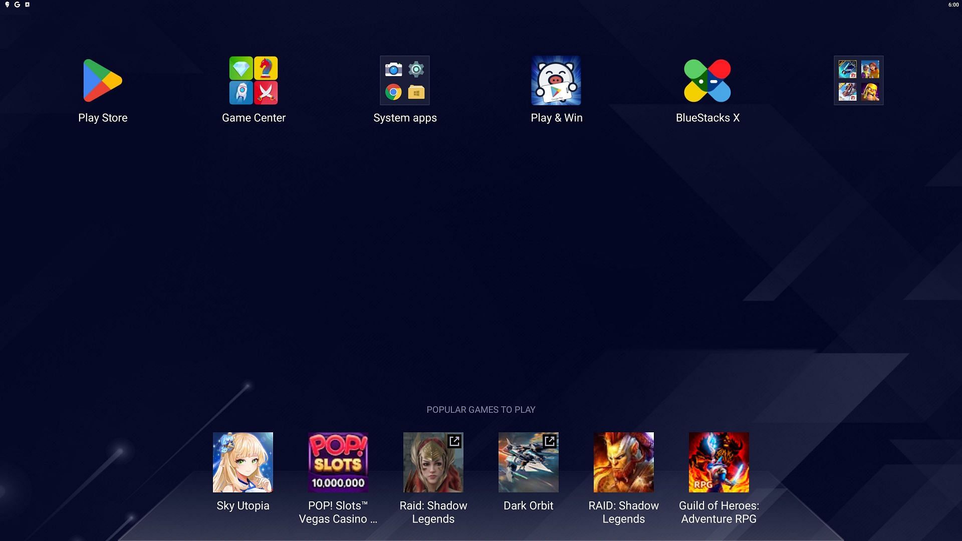 Open the Google Play Store on the relevant emulator (Image via BlueStacks)