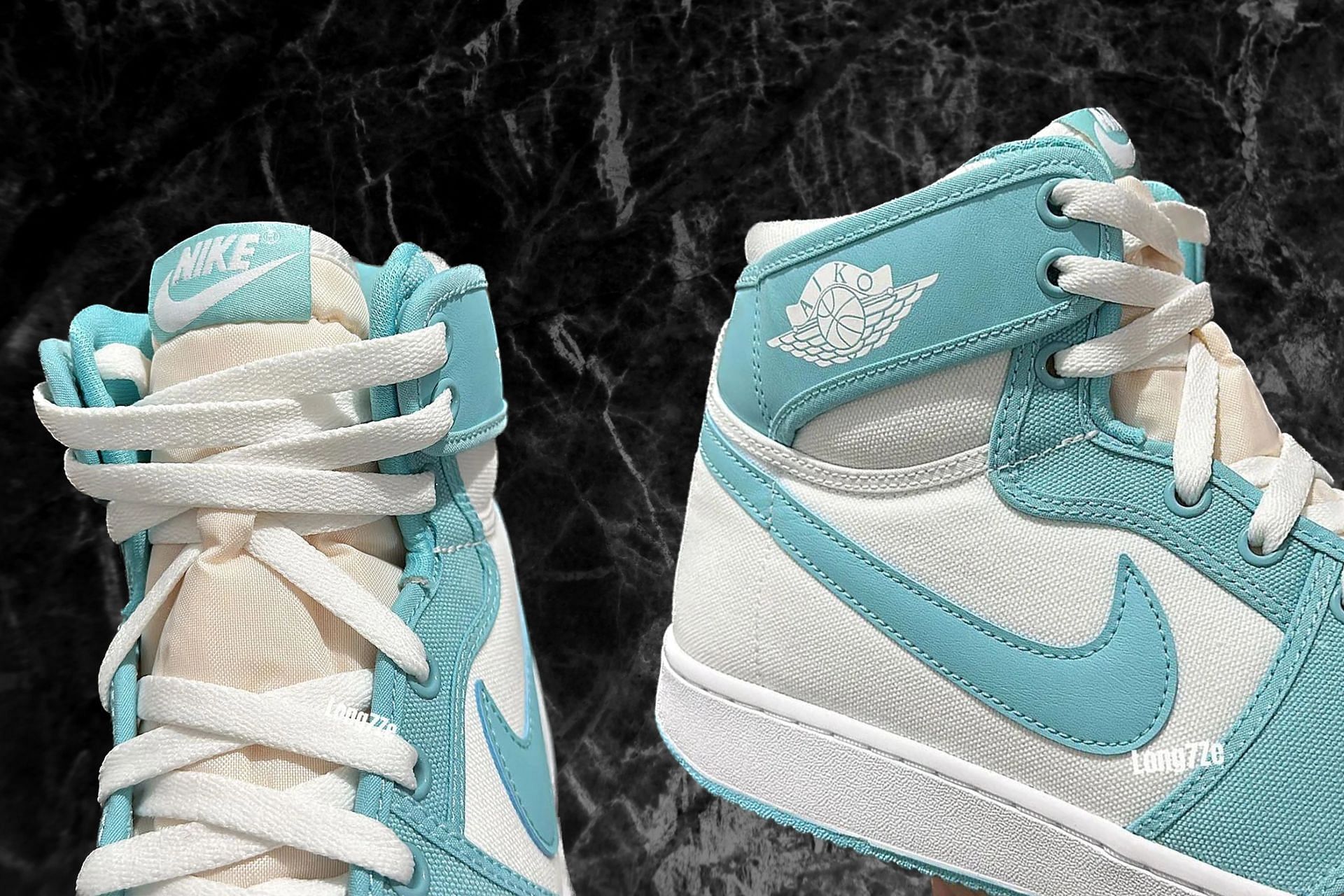 Here&#039;s a closer look at the upcoming AJ1KO shoes (Image via Instagram/@long7Ze)