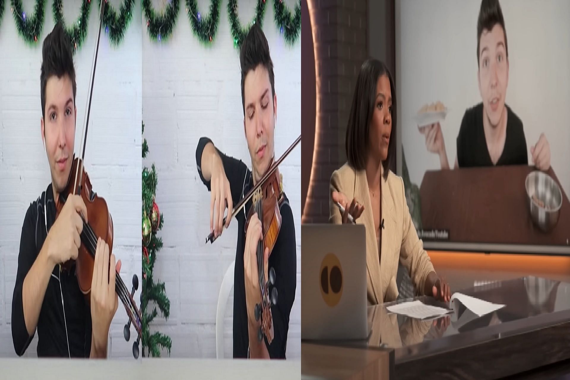 Nikocado Avocado and Candace Owens YouTube video goes viral after former reacts to it (Image via snip from YouTube (Left- Nikocado Avocado) (Right- Candace Owens)