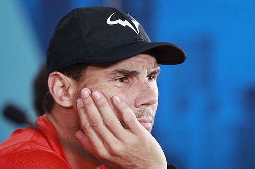 Rafael Nadal during a press conference