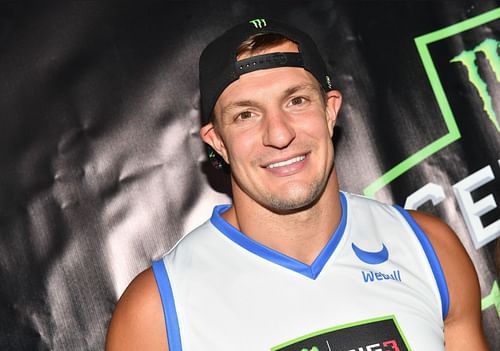 Rob Gronkowski at the Monster Energy BIG3 Celebrity Basketball Game