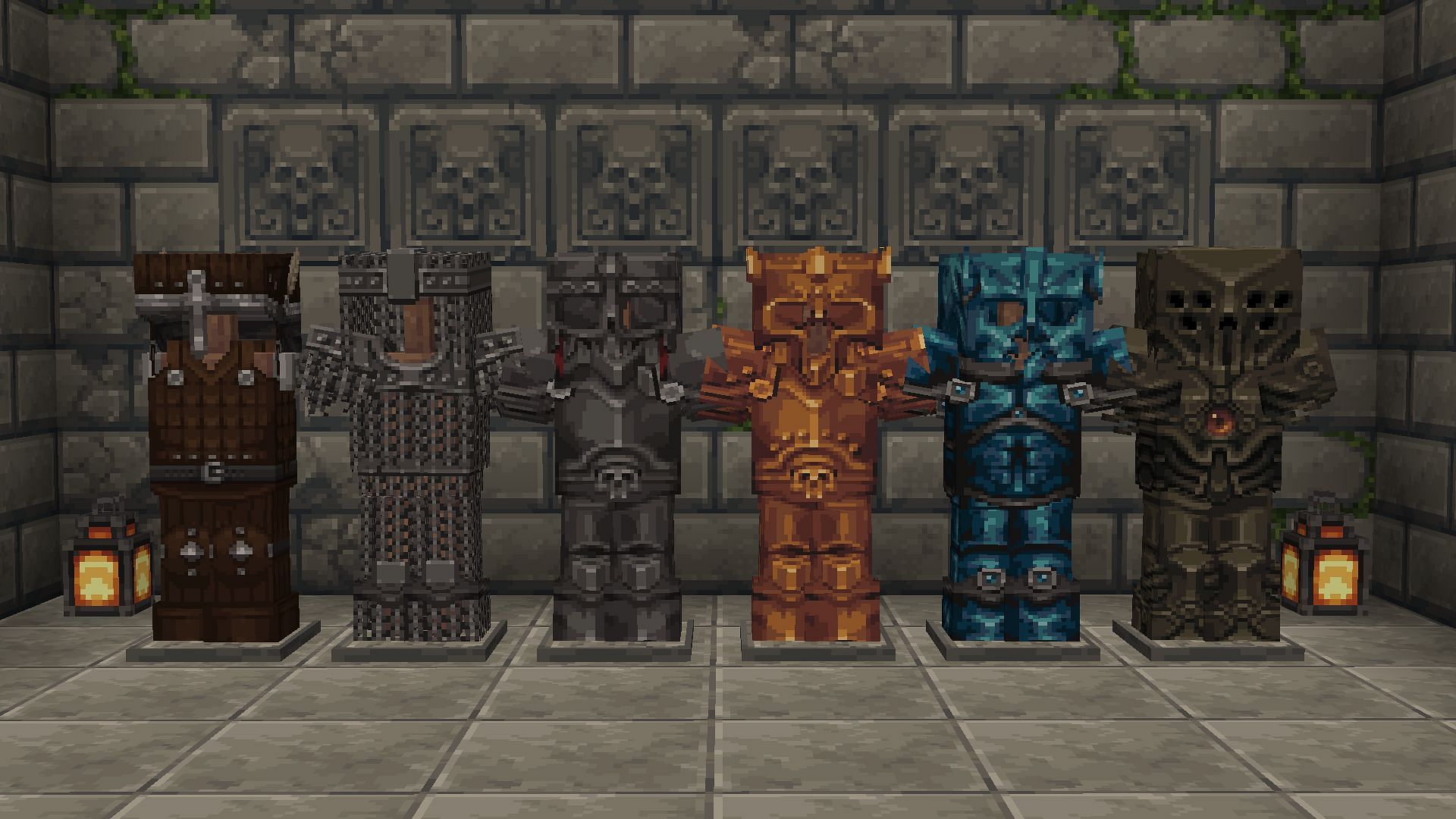 Mythic texture pack even changes the look of each armor set in Minecraft (Image via CurseForge)