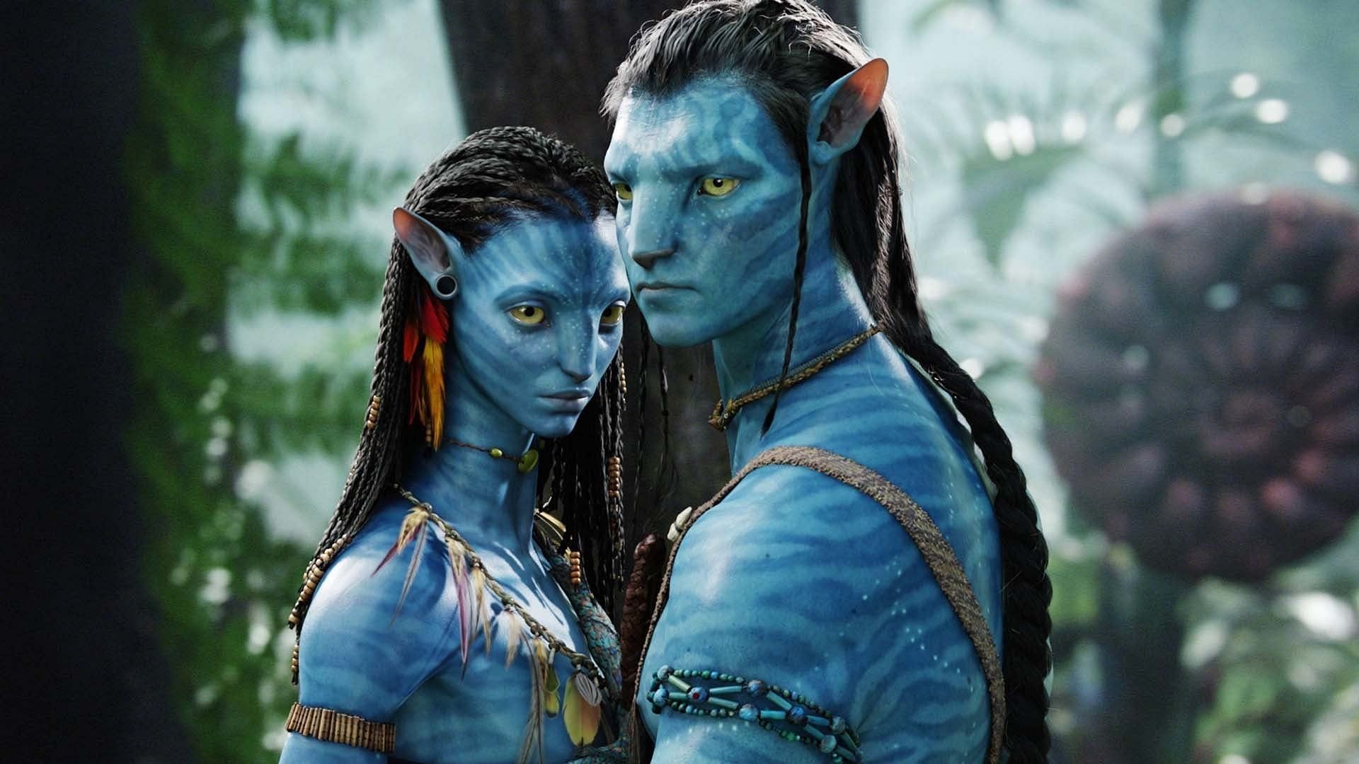 Jake and Neytiri in Avatar (Image via 20th Century Studios)