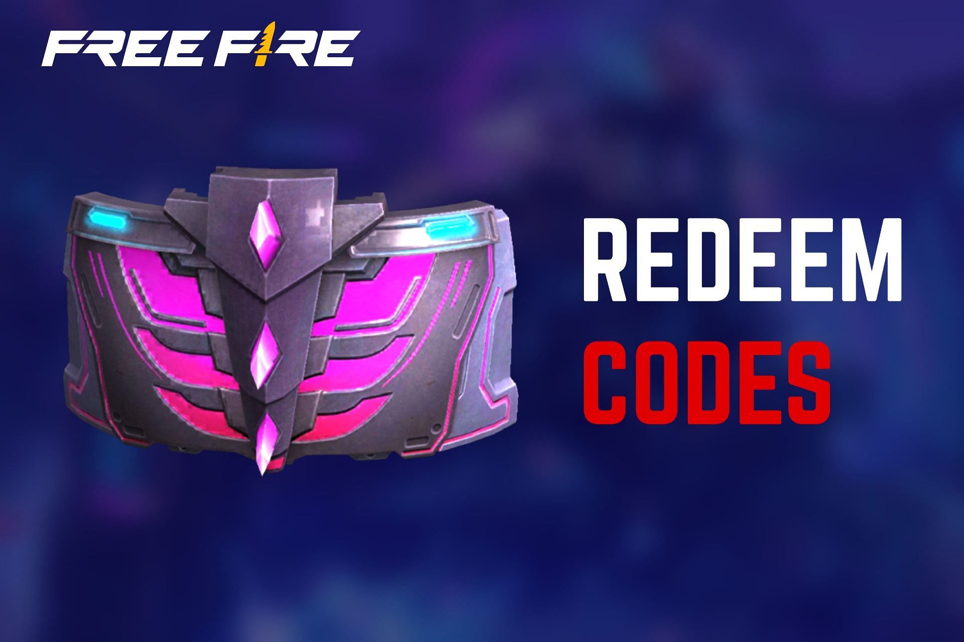 🔥 FREE FIRE REDEEM CODE TODAY 🔥 NEW CODE FREE FIRE 