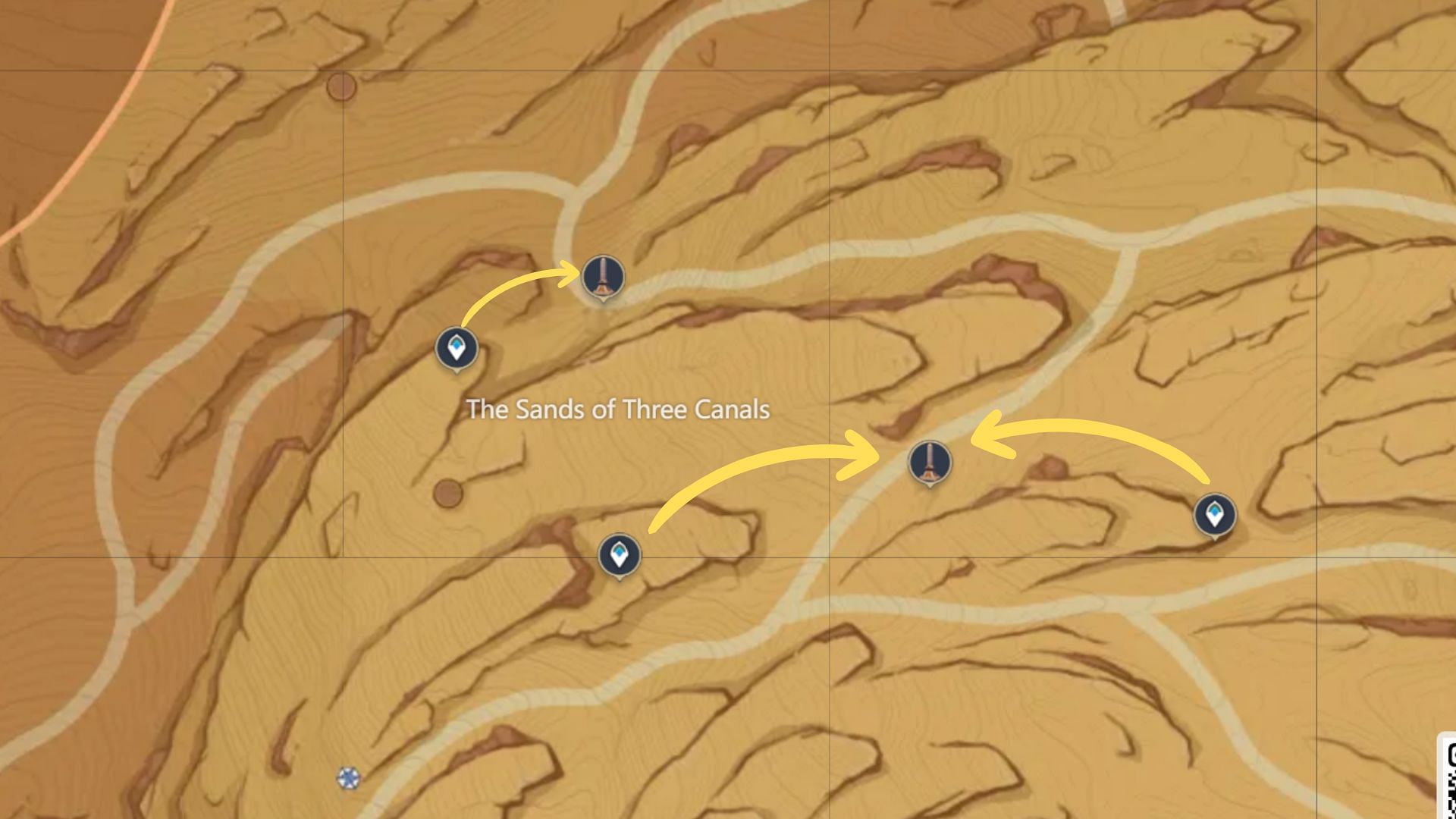 Find two more in The Sands of Three Canals (Image via HoYoverse)