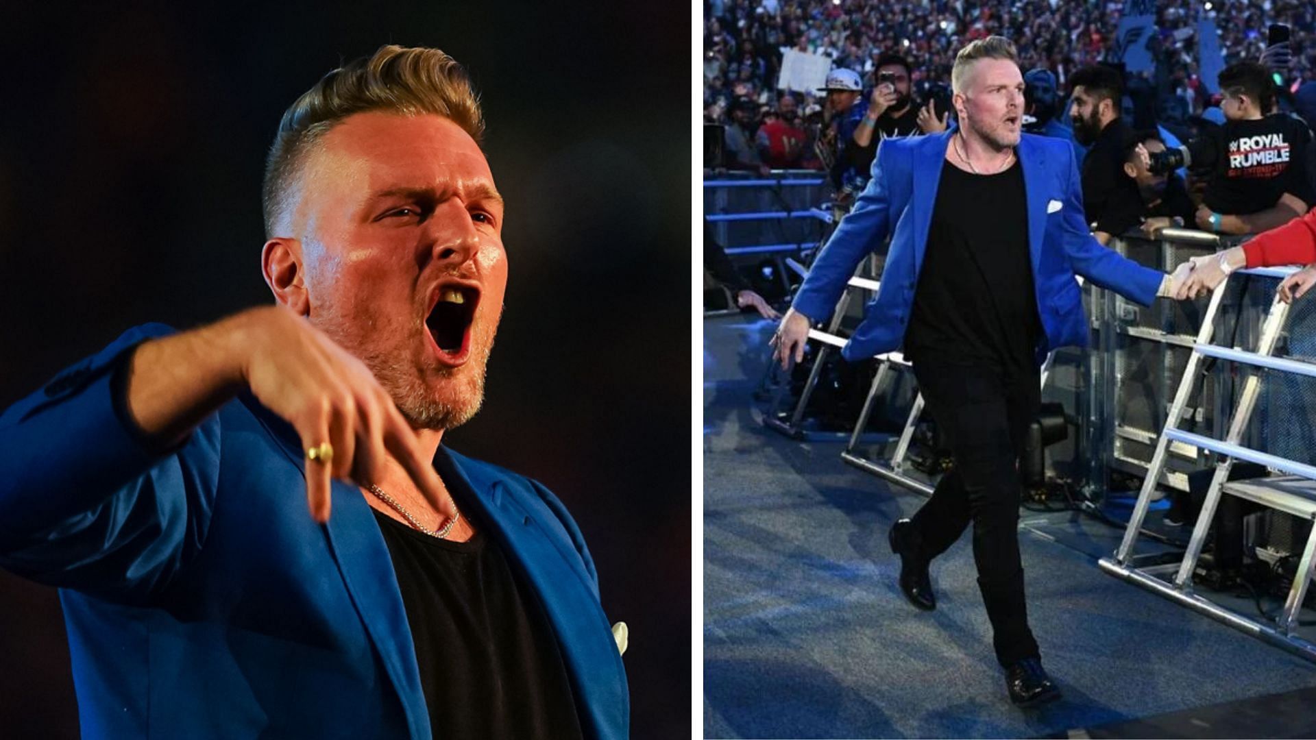 Pat McAfee returned to WWE at the Royal Rumble.