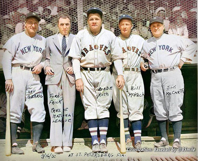 Baseball by BSmile on X: Today In 1929: The #Yankees wear uniform