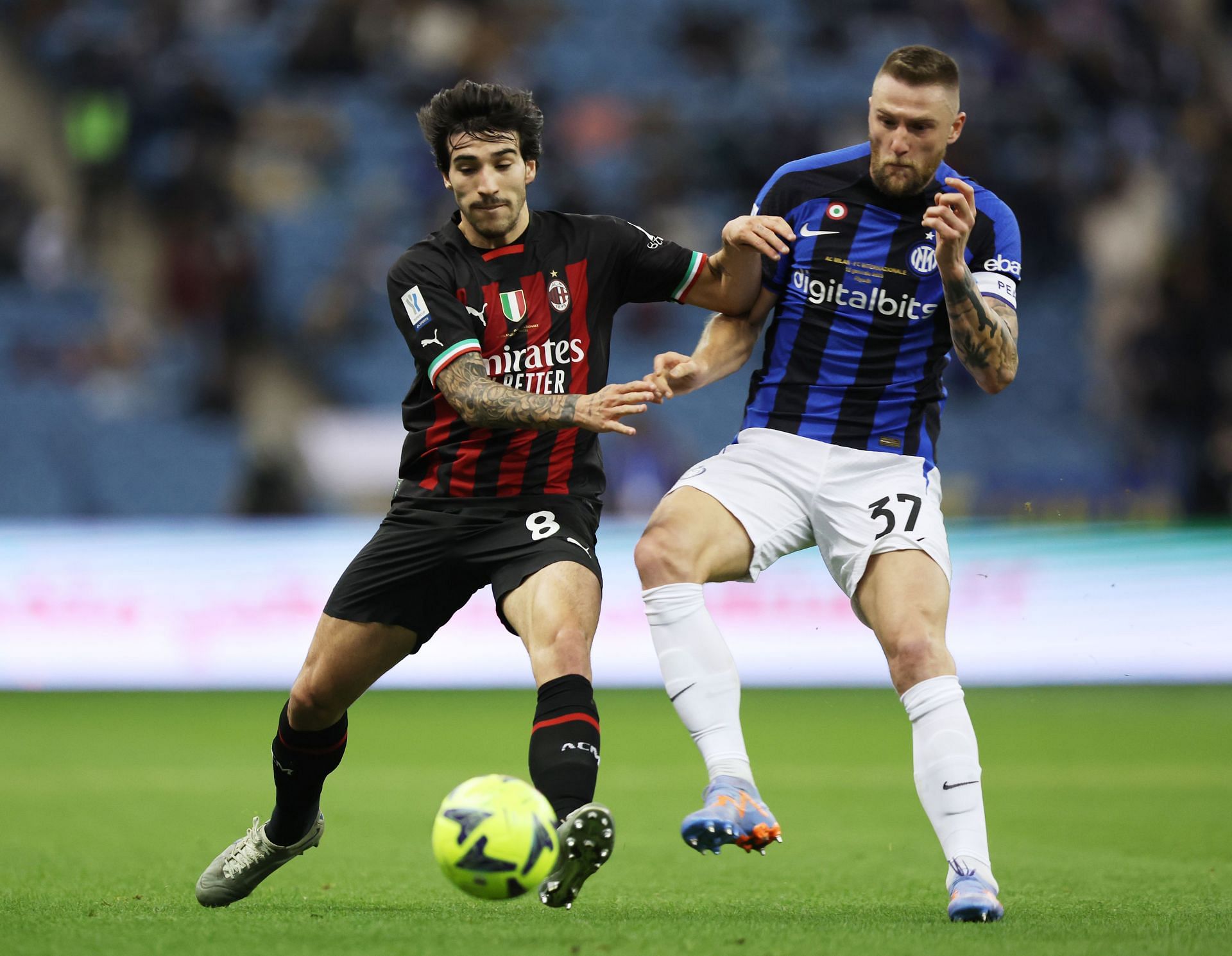 Milan Skriniar (right) looks set to leave Inter Milan this year.