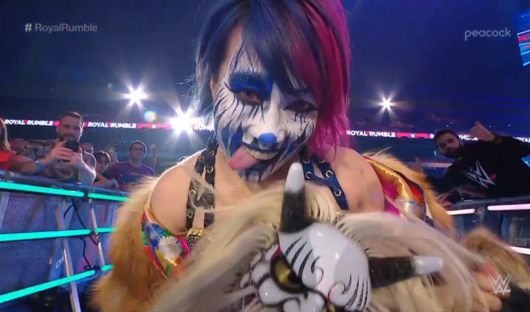 Asuka returned at the Royal Rumble 