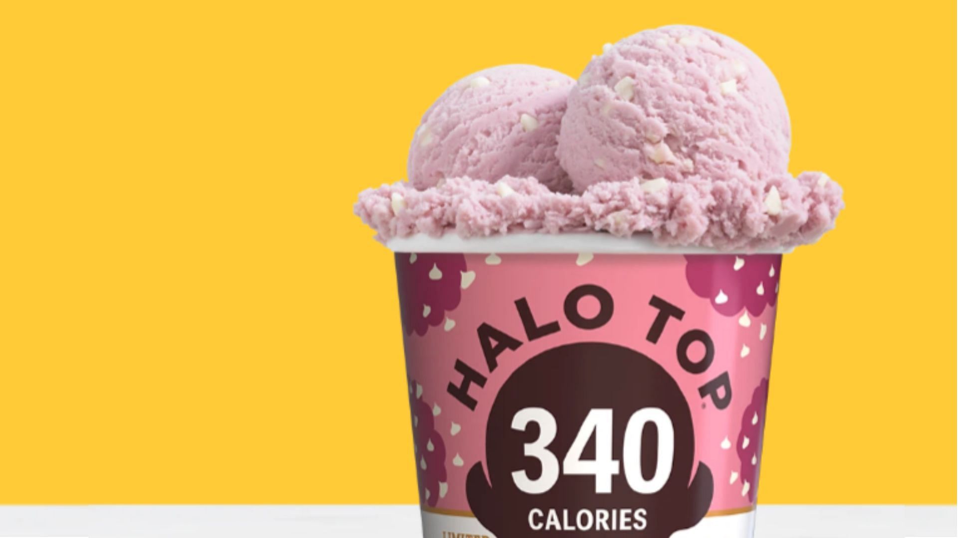 Raspberry White Chip ice cream is loaded with crunchy white chocolate chips (Image via Halo Top Creamery)