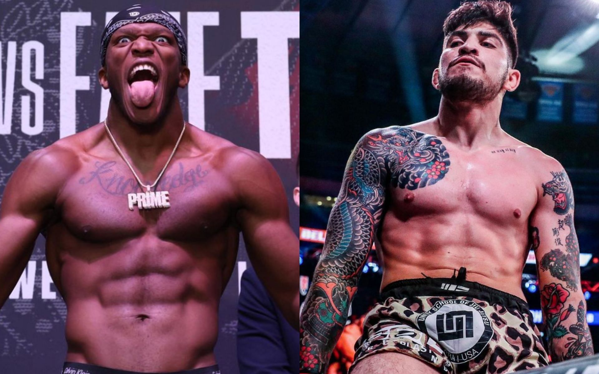 KSI (left), Dillon Danis (right) [Image courtesy of @ksi &amp; @dillondanis on Instagram] 