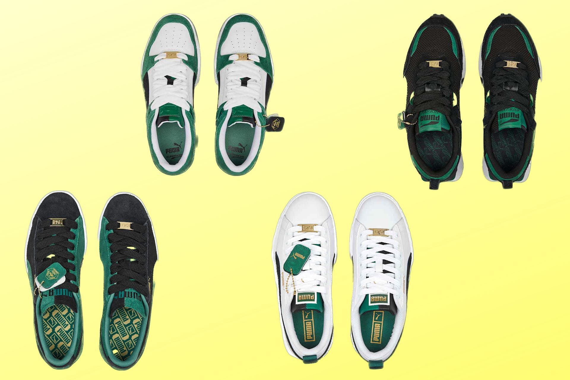 Here&#039;s a top view of all the four sneakers offered in the upcoming pack (Image via Sportskeeda)