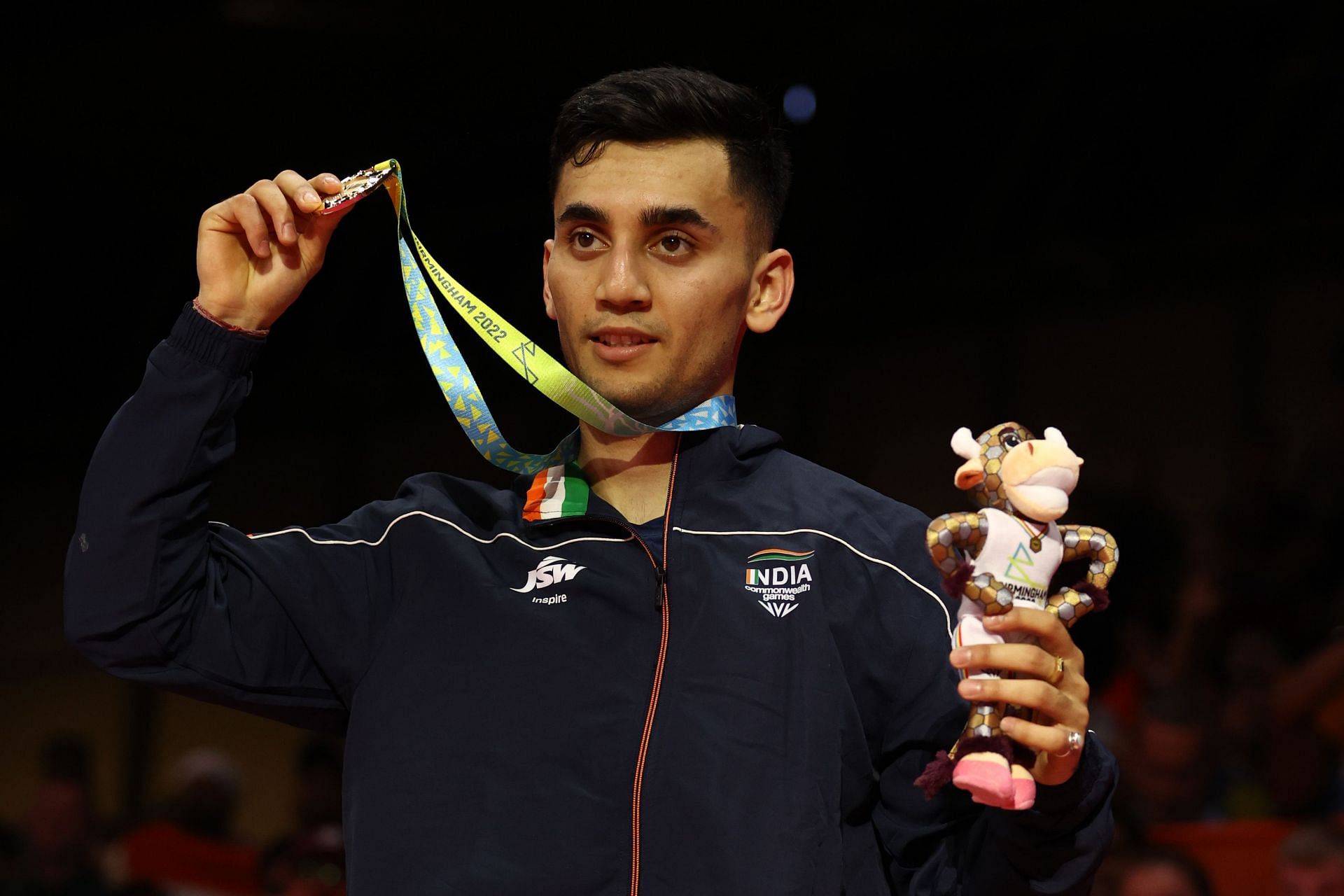 Lakshya Sen flaunts his Commonwealth Games men&#039;s singles gold medal (Image: Getty)