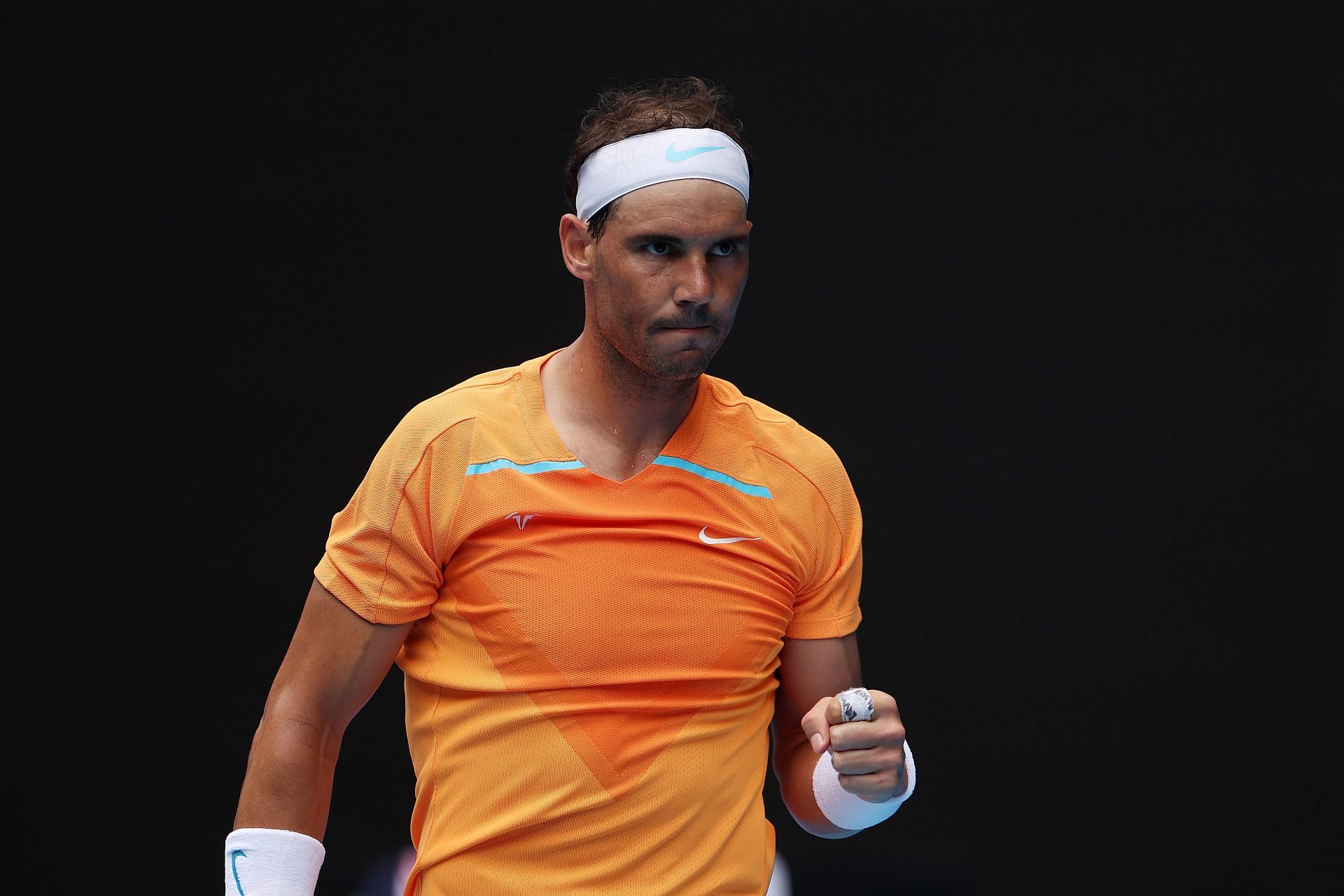 Rafael Nadal during the 2023 Australian Open