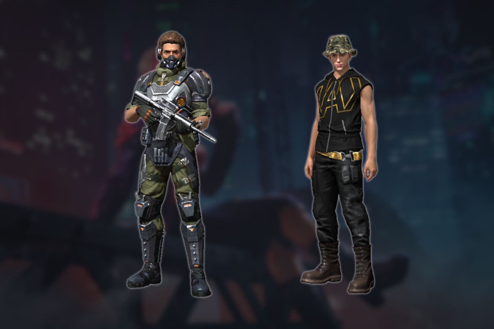 These are the two rewards of the latest Free Fire Indian server redeem code (Image via Sportskeeda)