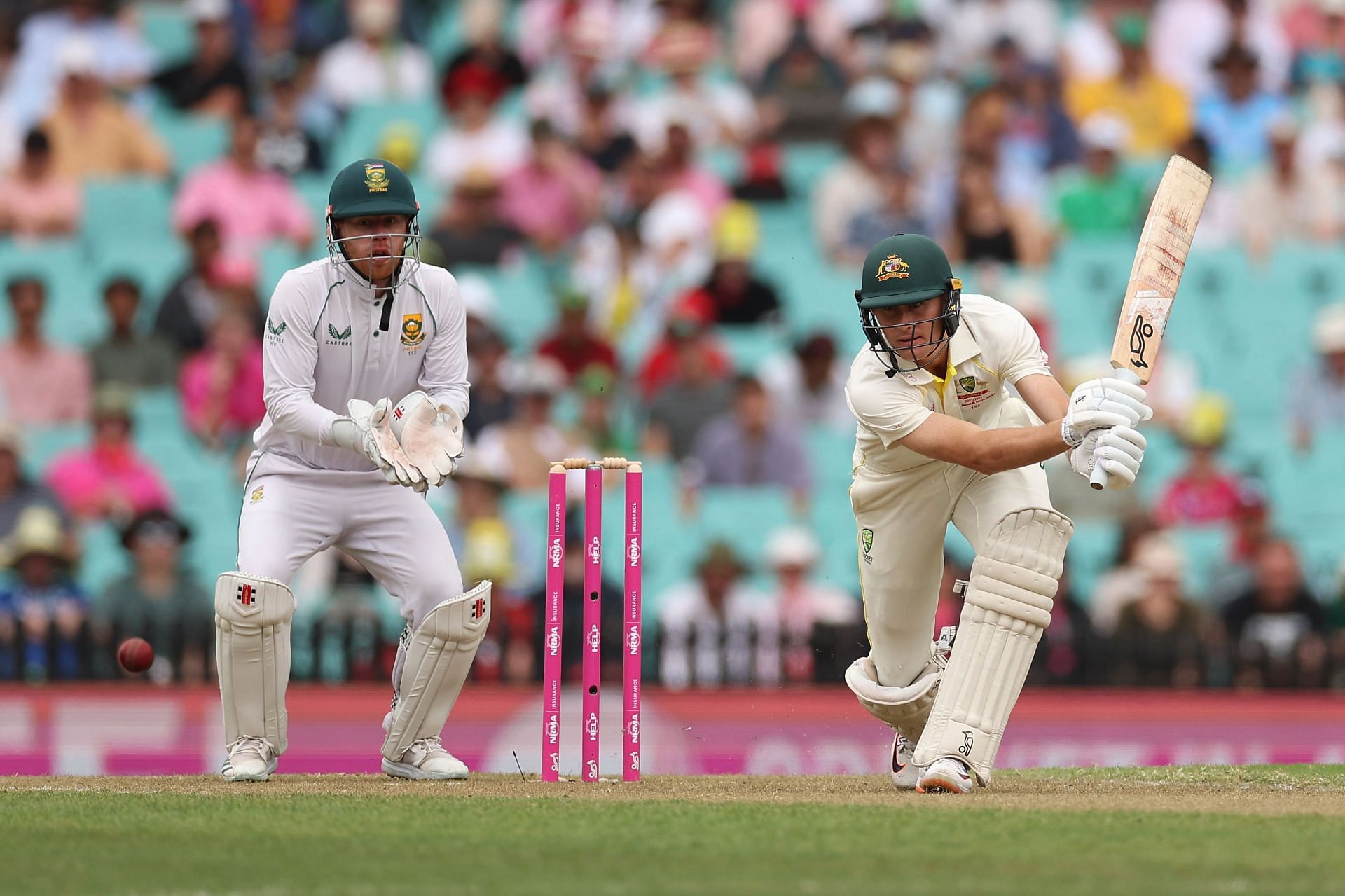 The Aussie batter during the SCG Test against South Africa. Pic: Getty Images