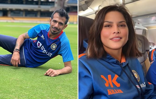 "Travel partner" - Yuzvendra Chahal leaves fans in splits by sharing gender-swapped picture of Kuldeep Yadav