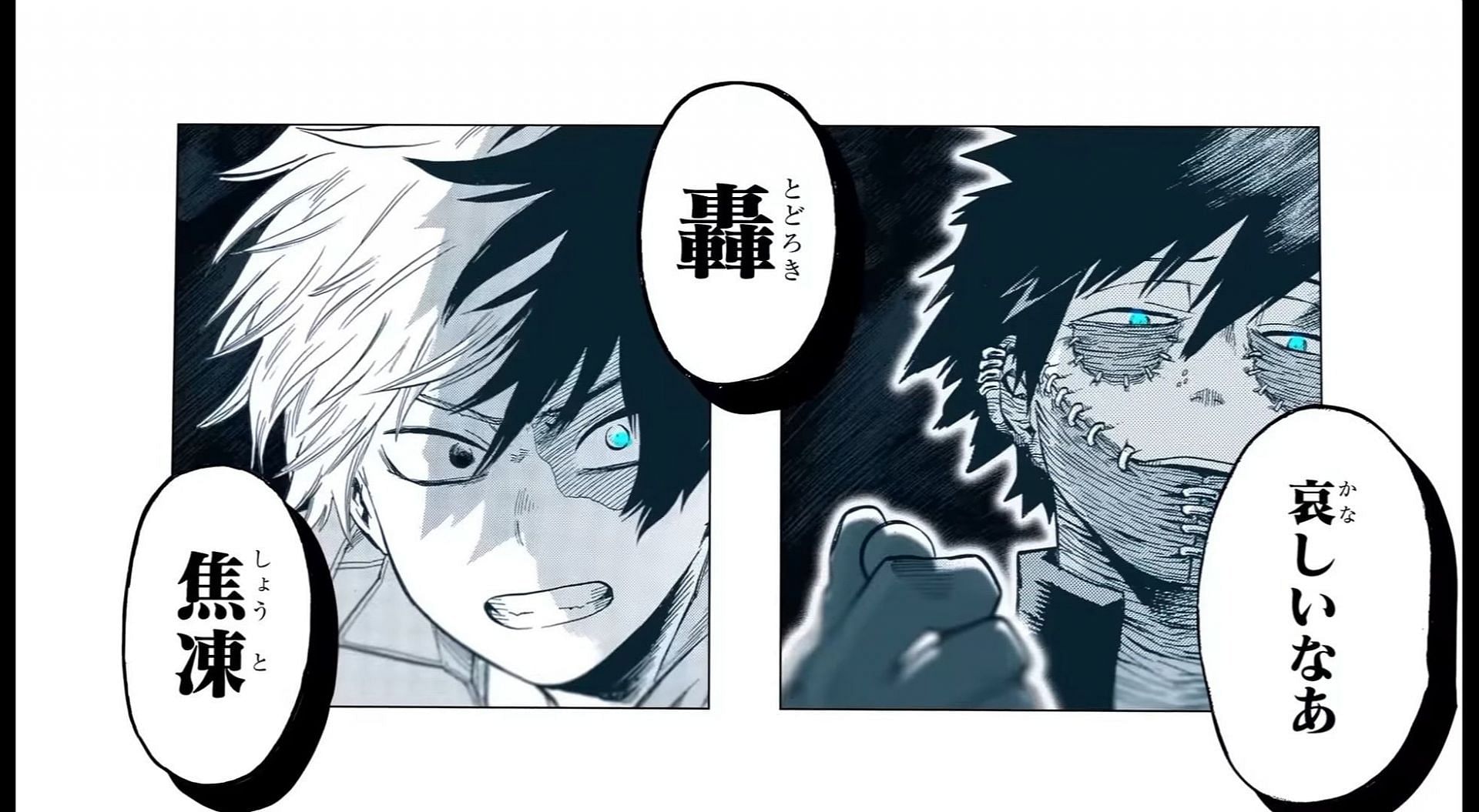 Shoto and Dabi&#039;s first meeting in the video (Image via Shueisha)