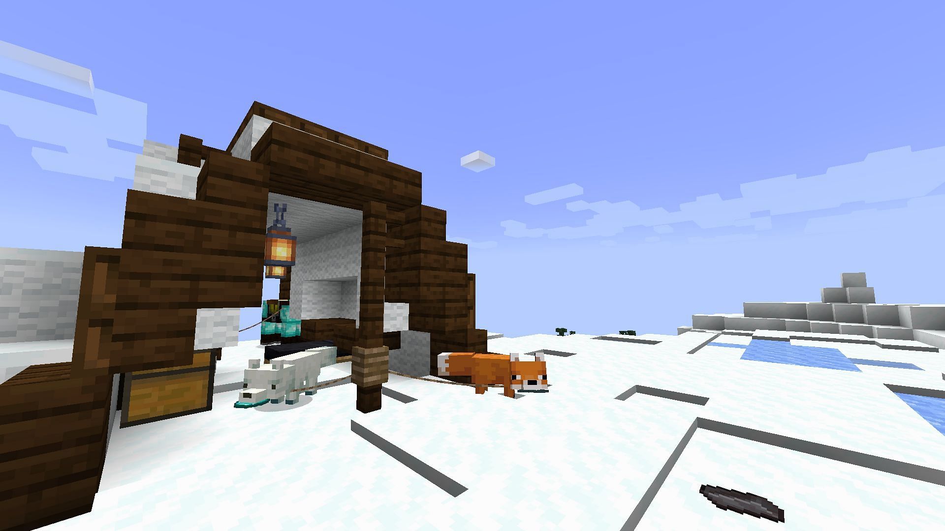 Foxes in Minecraft (Image via Mojang)