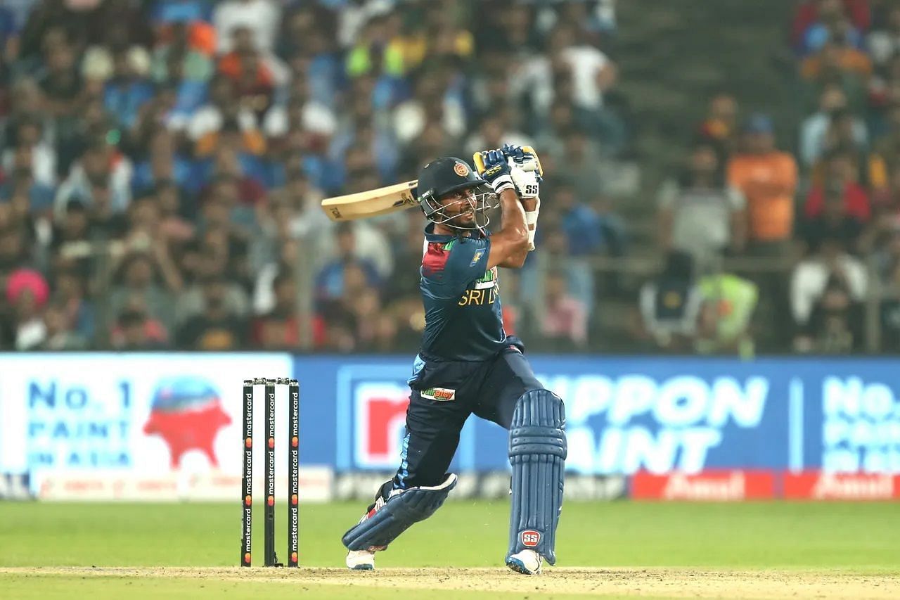 Dasun Shanaka scored a blazing half-century in the second T20I against India. [P/C: BCCI]