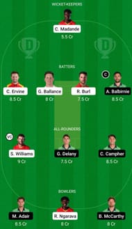 ZIM vs IRE Match Dream 11 Prediction, Head-to-Head League