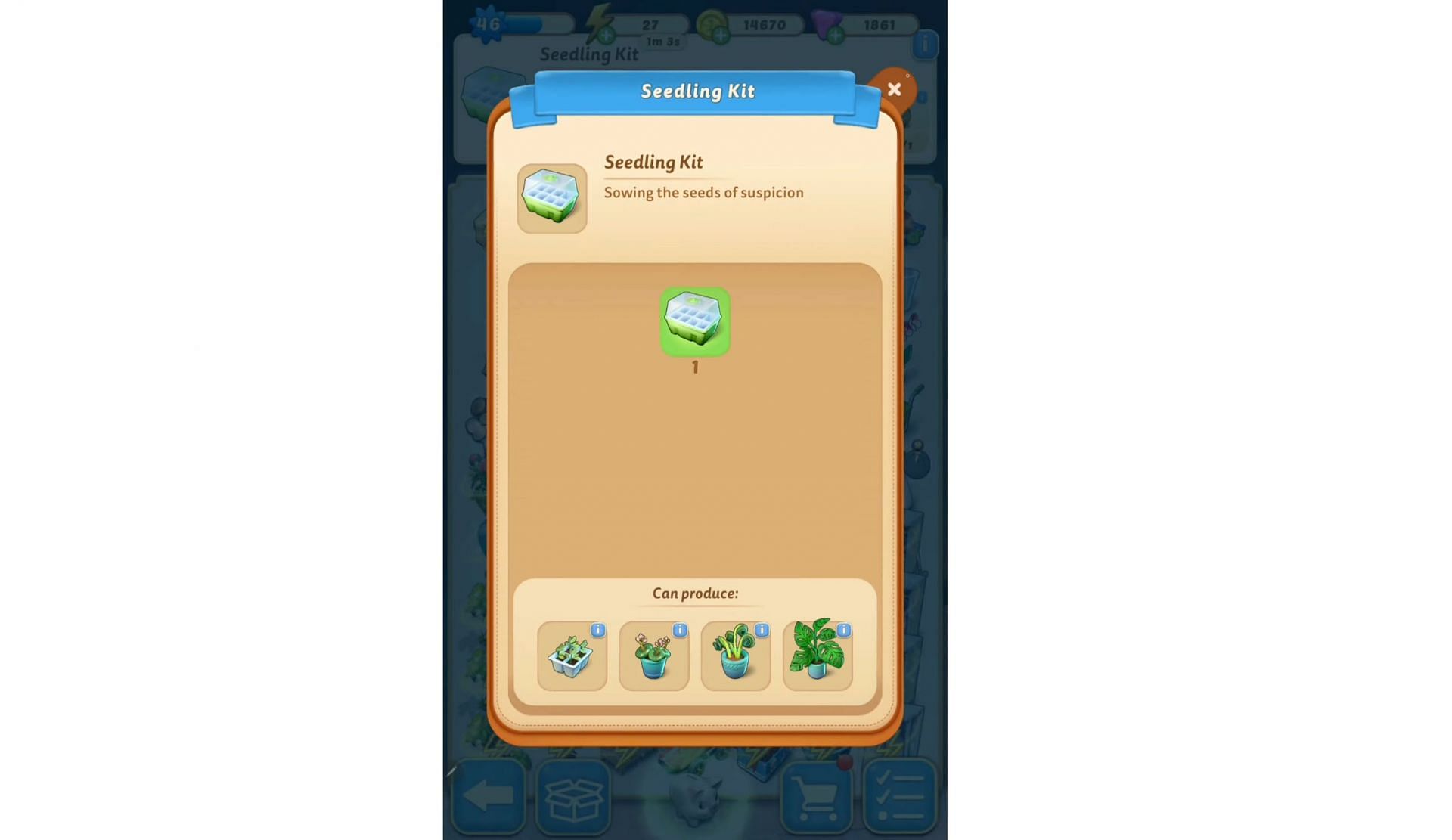 Seedling Kit needs to be powered to get drops (Image via Play Games/YouTube)