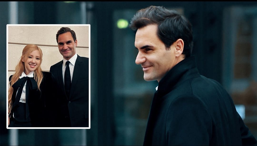 Roger Federer meets BLACKPINK