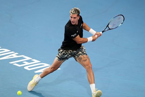 Kokkinakis at the 2023 Adelaide International 2.